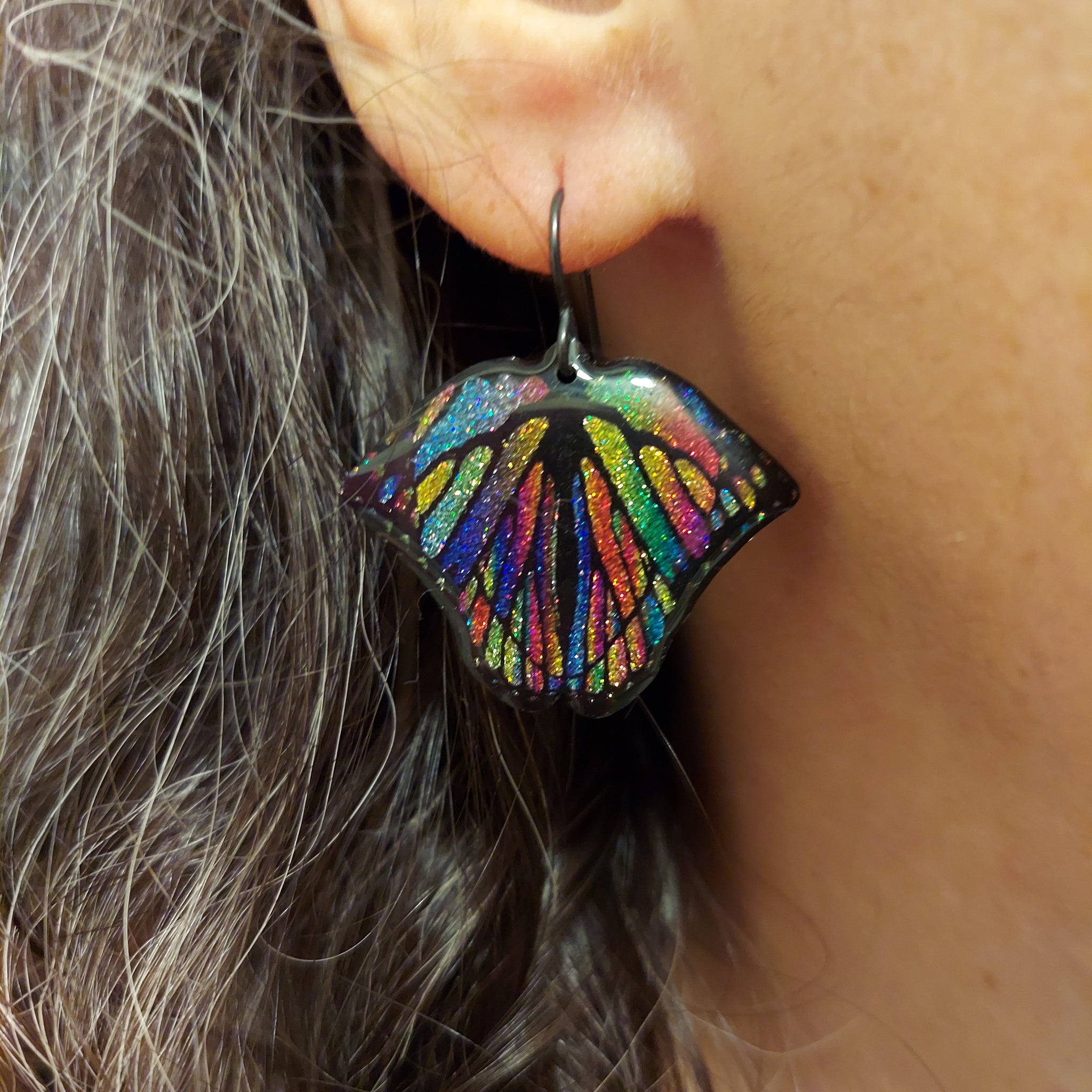 Blue Mountain Swallowtail Real Butterfly Wing Earrings -- ulysses –  Sagebrush Butterflies