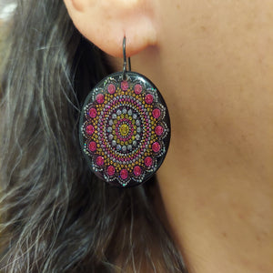 Lightweight Dot Mandala Earrings