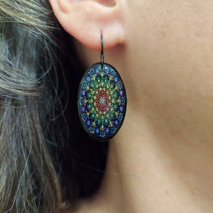 Classy Dot Mandala Earrings
